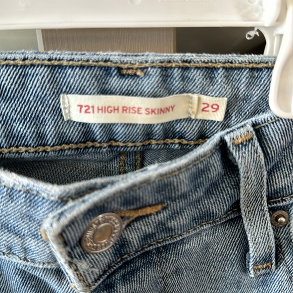 Levi’s 721 High Rise Skinny Jeans. Size 29 - Picture 2 of 6